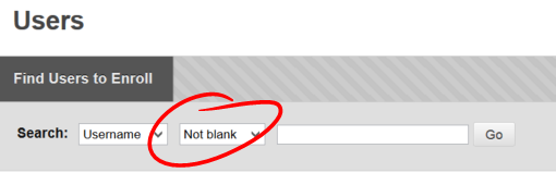 Select NOT BLANK